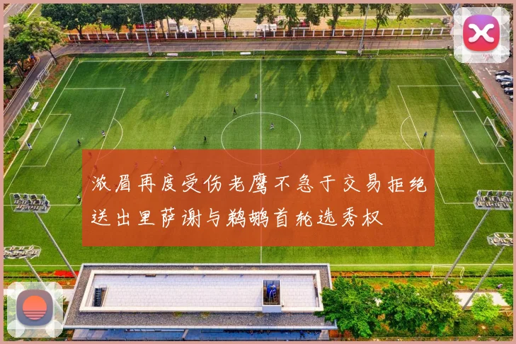 浓眉再度受伤老鹰不急于交易拒绝送出里萨谢与鹈鹕首轮选秀权